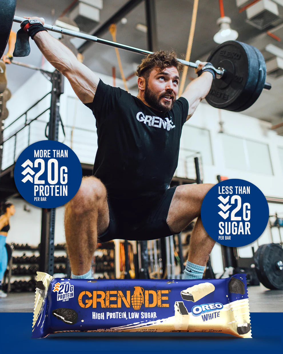 Grenade OREO White protein snack bars with white chocolate coating 12 x 60g