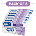 Oral B 3D White Advanced Luxe Perfection Cool Peppermint 75ml Pack of 6
