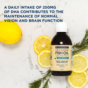 Wiley's Finest Wild Alaskan Fish Oil Omega-3 Liquid Lemon - 250ml
