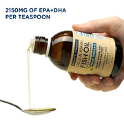 How to Use: Wiley's Finest Peak Omega-3 liquid fish oil spoon use natural lemon flavour 250ml