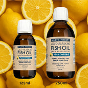 Wiley's Finest Wild Alaskan Fish Oil Omega-3 Liquid Lemon - 250ml & 125ml