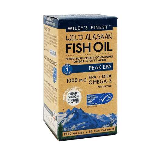 Wiley's Finest Peak EPA Wild Alaskan Fish Oil (60 caps)