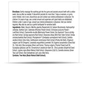 Nature’s Answer PerioBrite Cinnamint mouthwash ingredients and directions 480ml