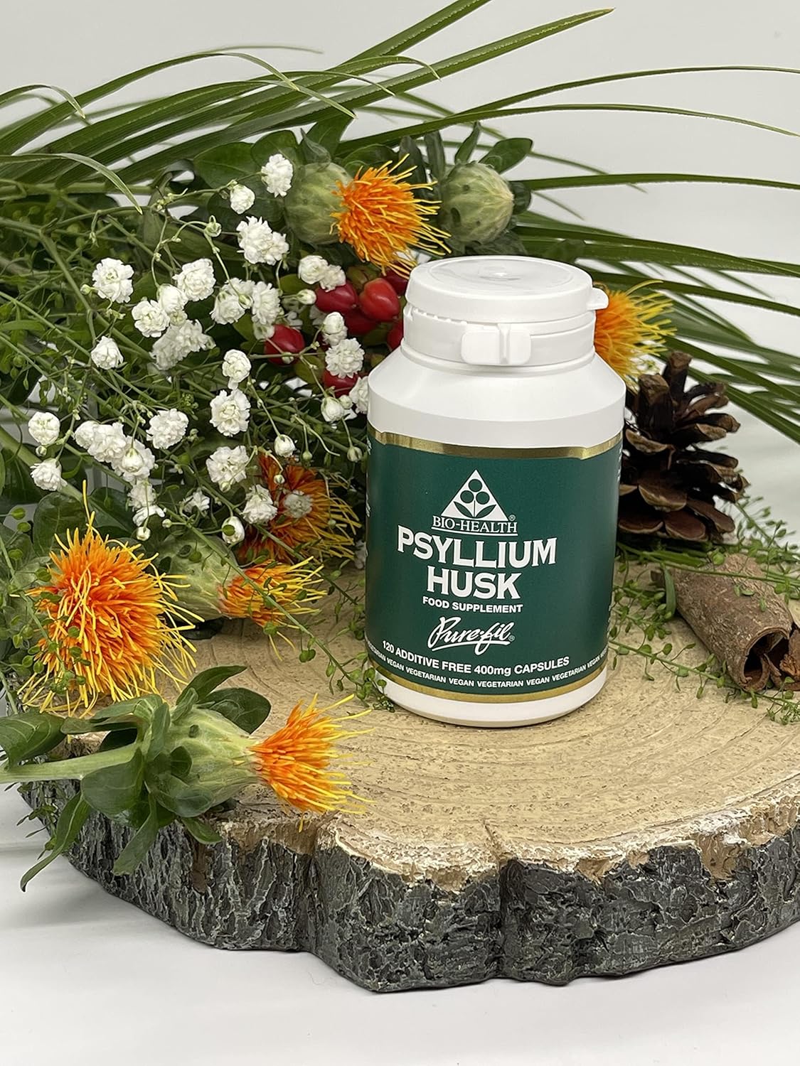 Bio-Health Psyllium Husks 400mg Capsules - 120 Count