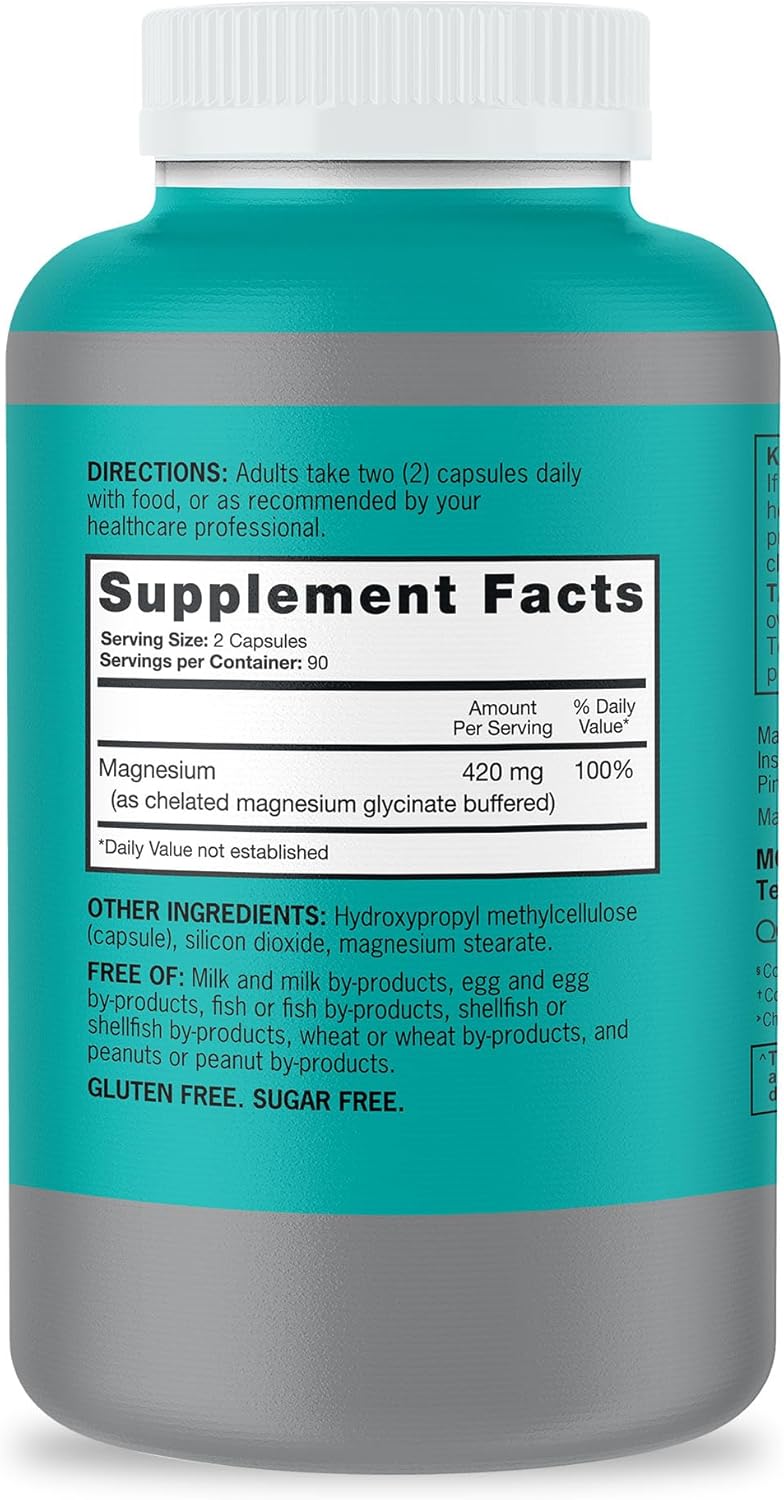 Qunol Extra Strength Magnesium – 420 mg (120 Capsules)