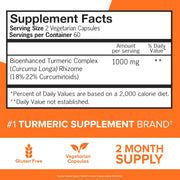 Qunol Extra Strength Turmeric Curcumin Complex – 1000 mg (120 Vegetarian Capsules)