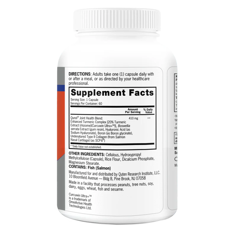 Qunol Joint Health with Turmeric – 30 Capsules