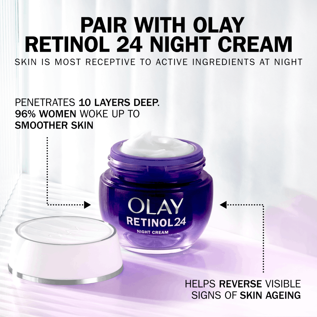 Olay Regenerist Hyaluronic Day Gel Cream with Vitamin B5 pair.