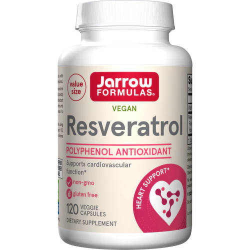 Jarrow Formulas Resveratrol Heart Support Veggie Capsules