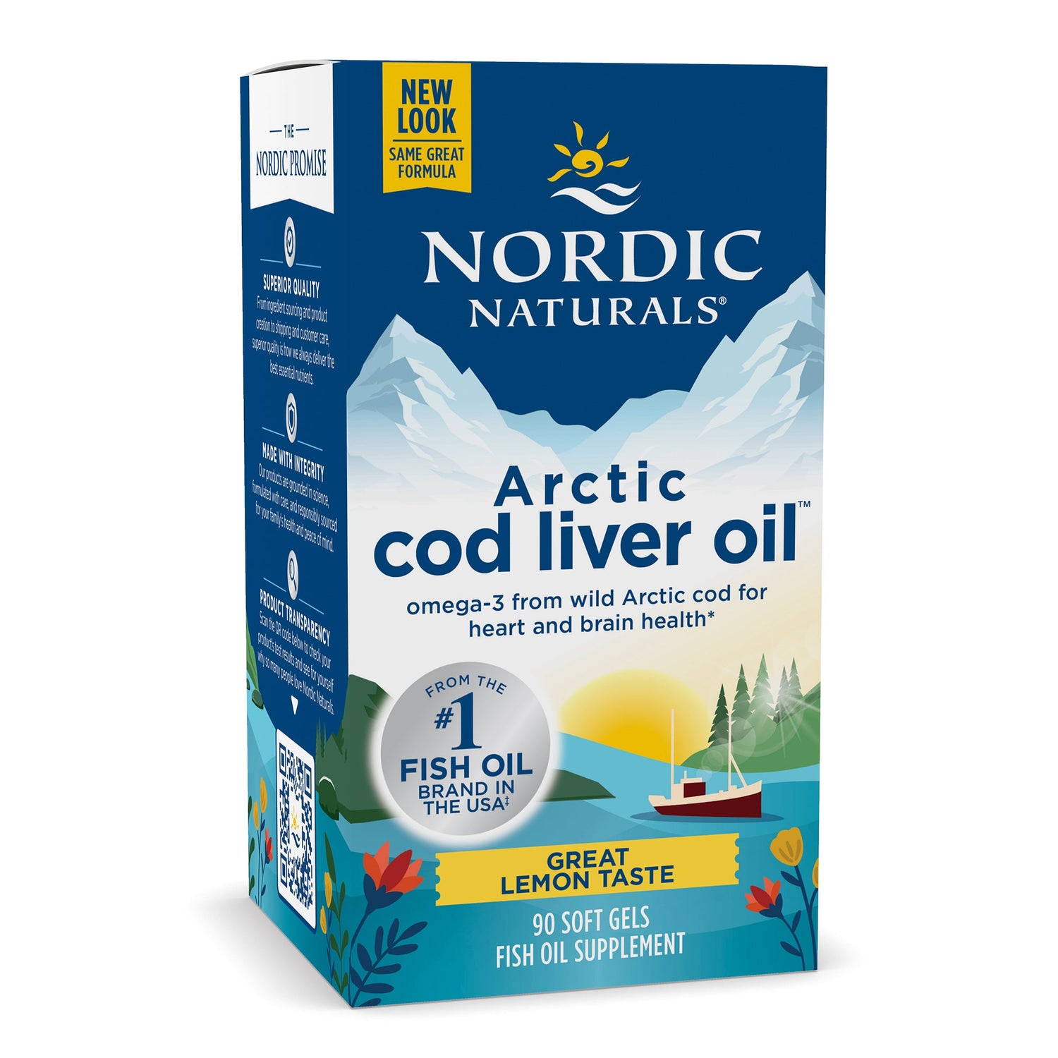 Nordic Naturals Arctic Cod Liver Oil, 750mg-1060mg