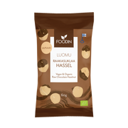 Foodin Raw Chocolate Hazelnut, Organic, 60g, Pack of 8