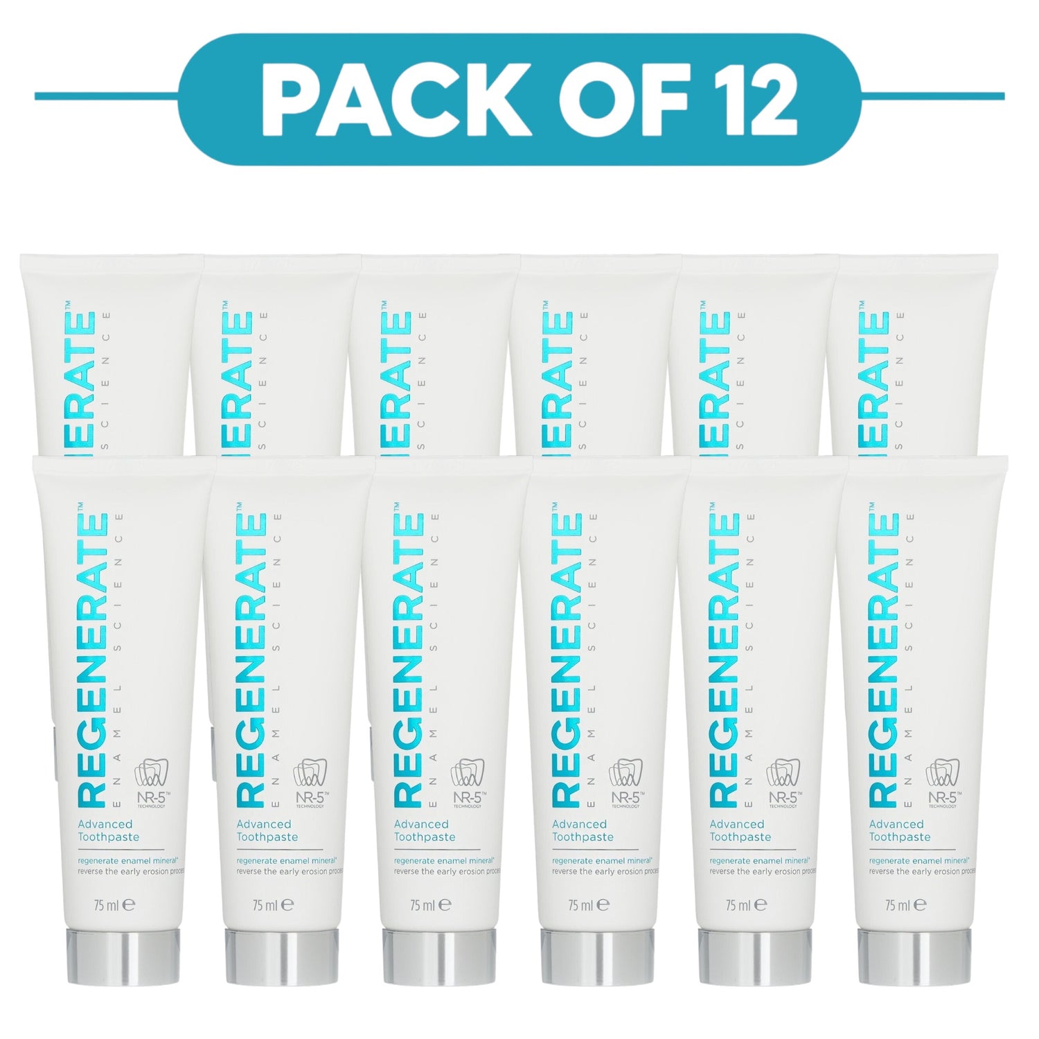 Regenerate Enamel Science Advanced Toothpaste 75ml Pack of 12