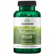 Swanson Full Spectrum Tribulus Fruit supplement bottle on a white background