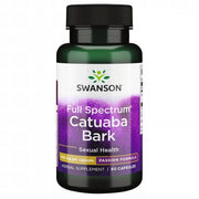 Front: Bottle of Swanson Full Spectrum Catuaba Bark 465 mg, 60 capsules.