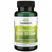Swanson Full Spectrum Oat Straw supplement bottle on a white background