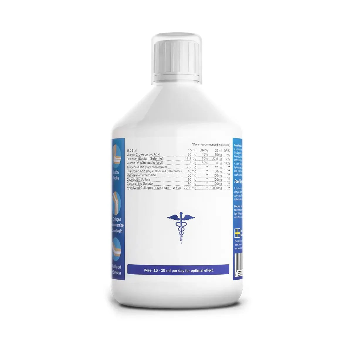 Swedish Nutra Joint Support Max – 12000mg Collagen, Berry Favour (500ml)