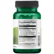 Back: Supplement facts label for Swanson Saw Palmetto extract showing potency and ingredients.