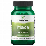 Swanson Maca Root Supplement bottle in a white background.