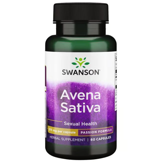 Swanson Avena Sativa supplement bottle on a white background