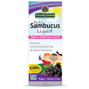 Nature's Answer Kids' Sambucus Liquid supplement packaging on a white background