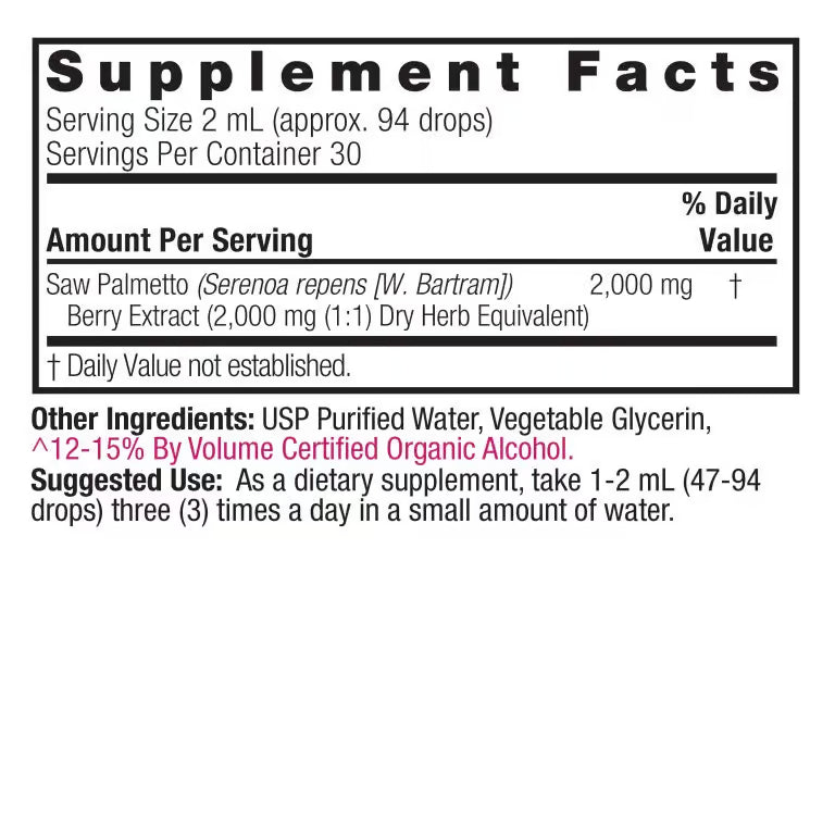 Supplement facts label with detailed information on ingredients and usage.