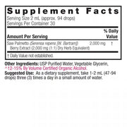 Supplement facts label with detailed information on ingredients and usage.
