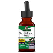 Bottle of Nature's Answer Saw Palmetto Extract on a white background