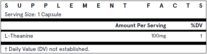 Theanine 100 - 100mg