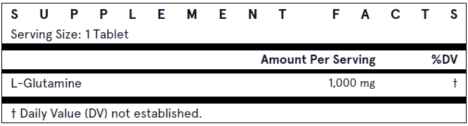 L-Glutamine - 1000mg Tablets