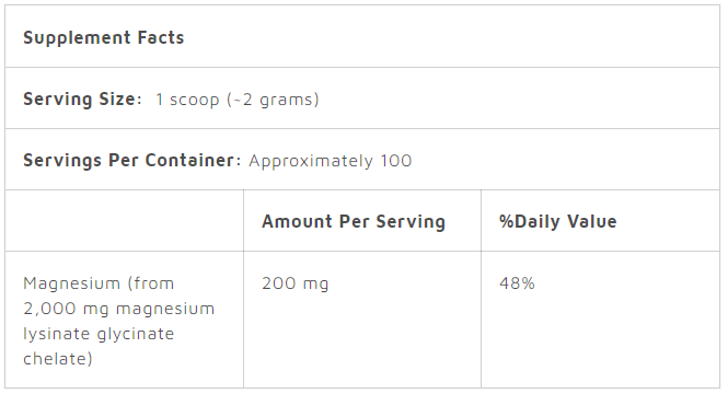 High Absorption Magnesium, Powder