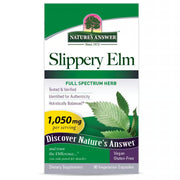 Nature's Answer Slippery Elm supplement packaging on a white background