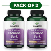 Swanson Full Spectrum Catuaba Bark 465mg 120 Vegan Capsules Pack of 2