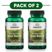 Swanson Full Spectrum Goji Berry 500mg 60 Capsules Pack of 2