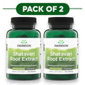 Swanson Shatavari Root Extract 500mg 120 Capsules Pack of 2