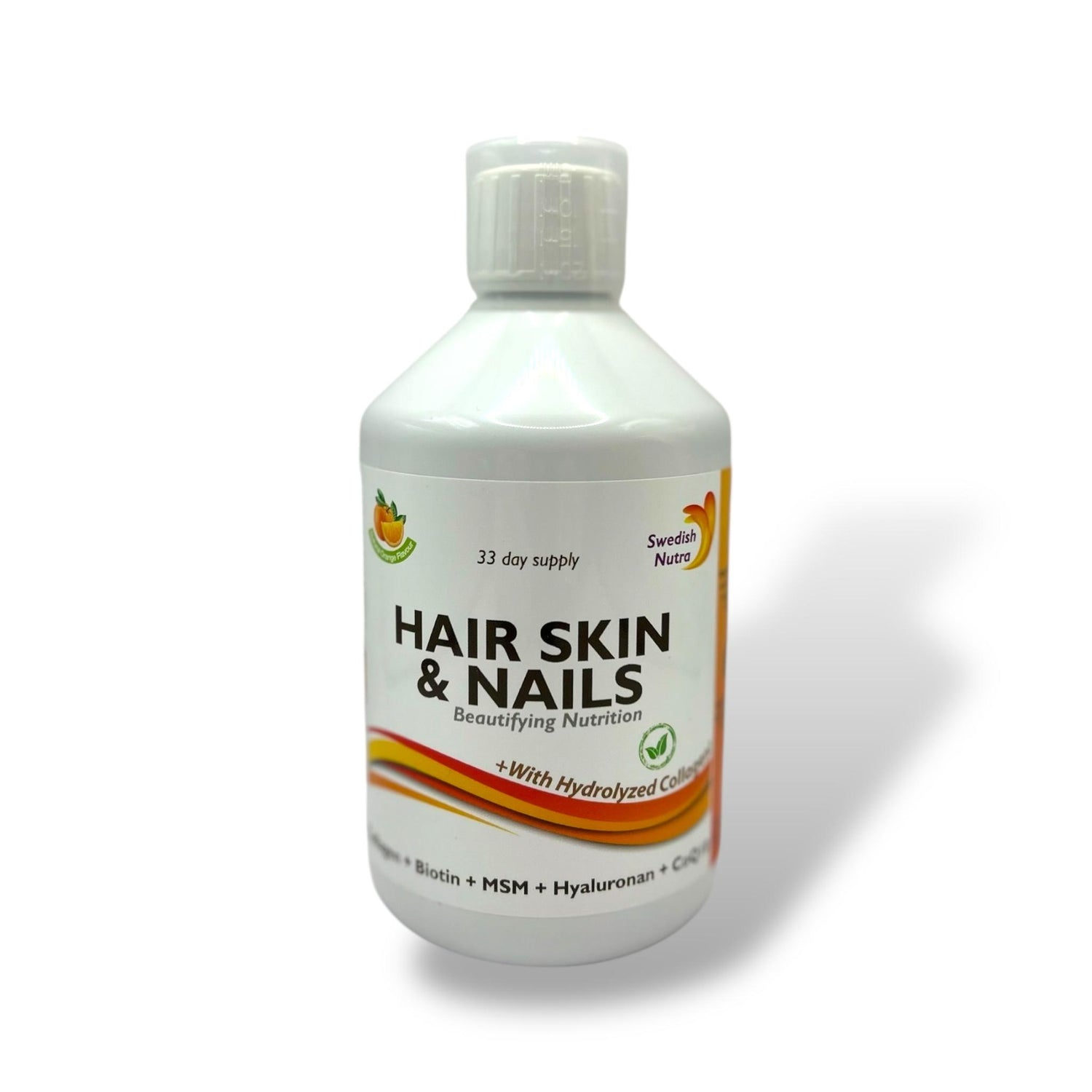 Swedish Nutra Hair, Skin & Nails – 500ml (Natural Orange Flavour)