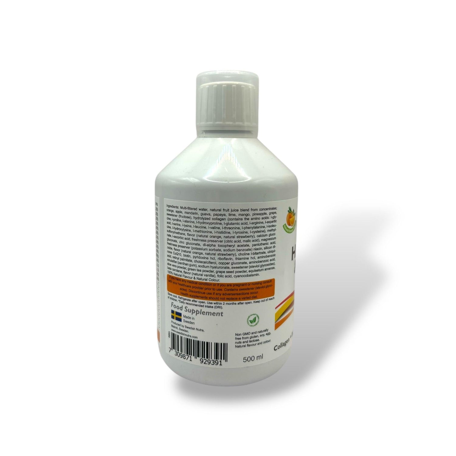 Swedish Nutra Hair, Skin & Nails – 500ml (Natural Orange Flavour)