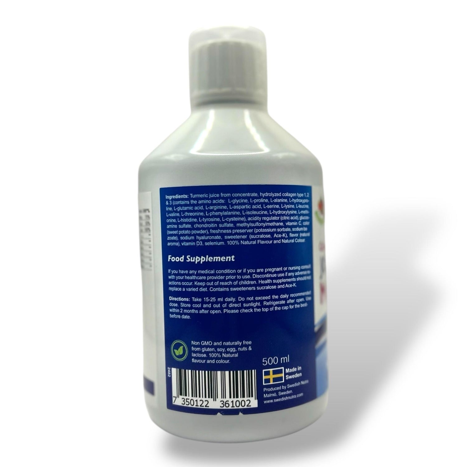 Swedish Nutra Joint Support Max – 12000mg Collagen, Berry Favour (500ml)