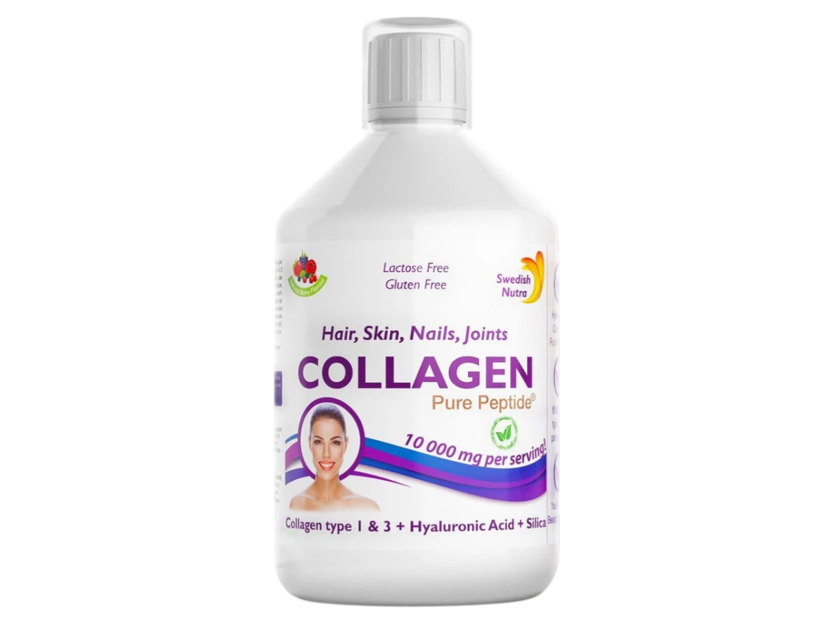 Swedish Nutra Liquid Bovine Collagen – 10,000 mg (500ml, Berry Flavour)