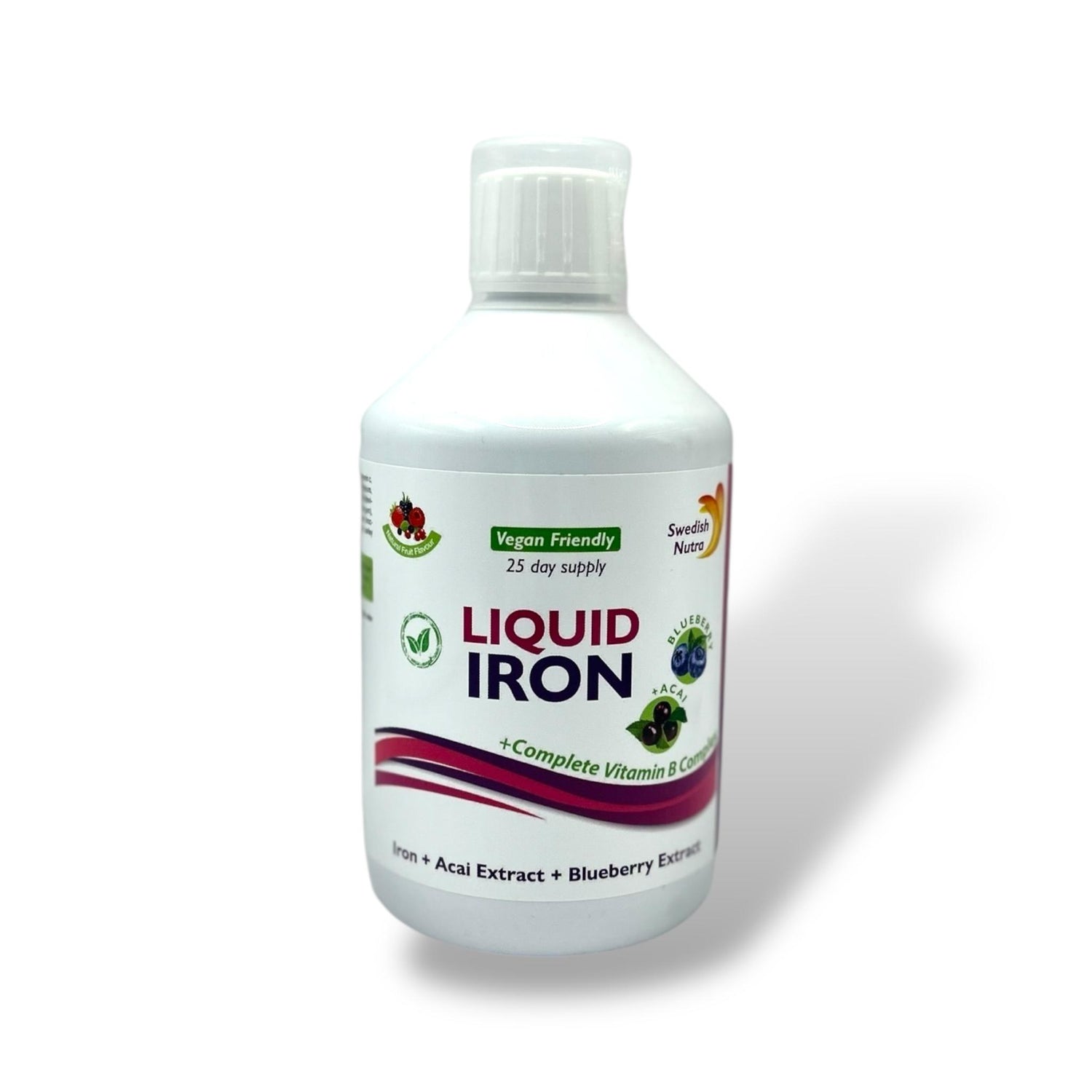 Swedish Nutra Liquid Iron – 500ml (Berry Flavour)