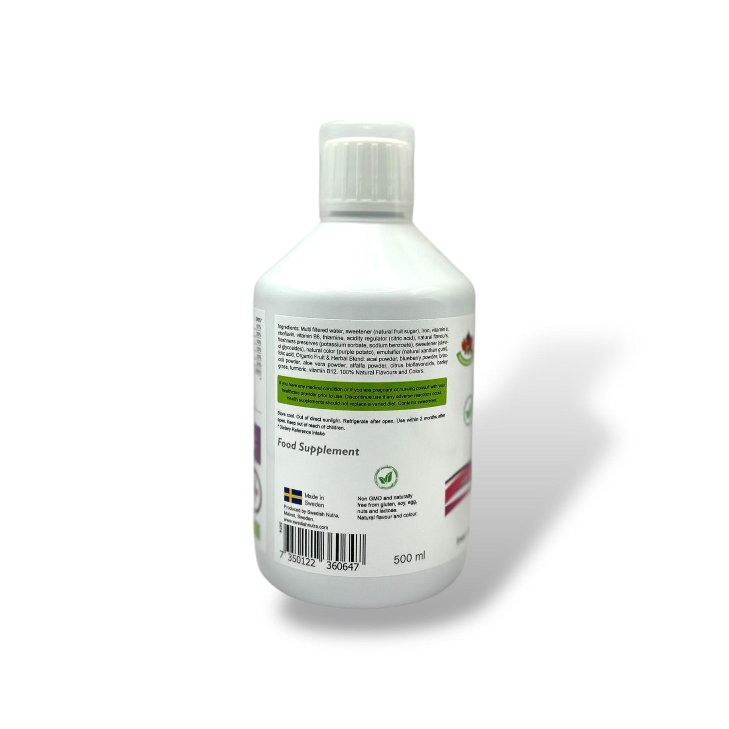 Swedish Nutra Liquid Iron – 500ml (Berry Flavour)