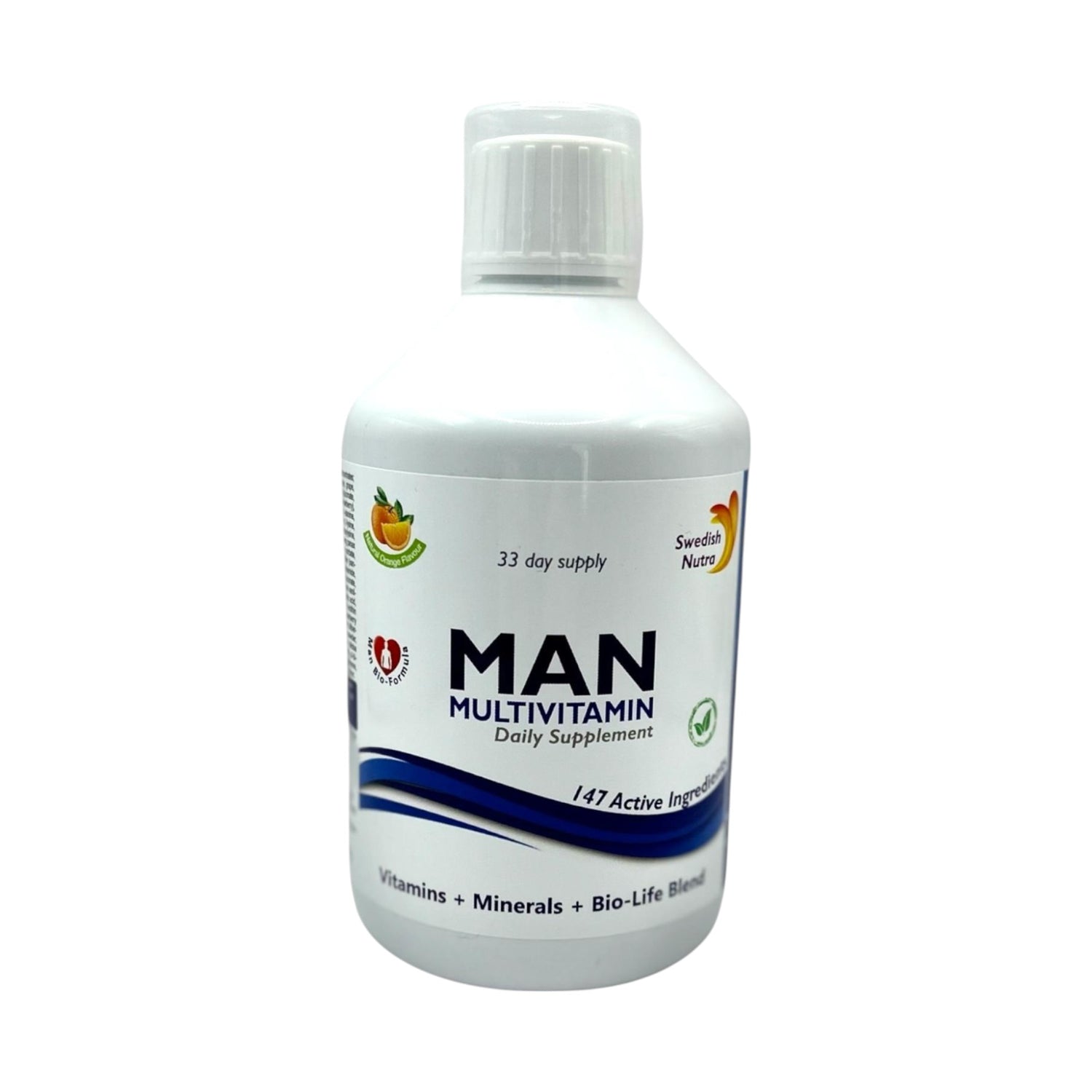 Swedish Nutra Man Multivitamin – 500ml (Natural Orange Flavour)