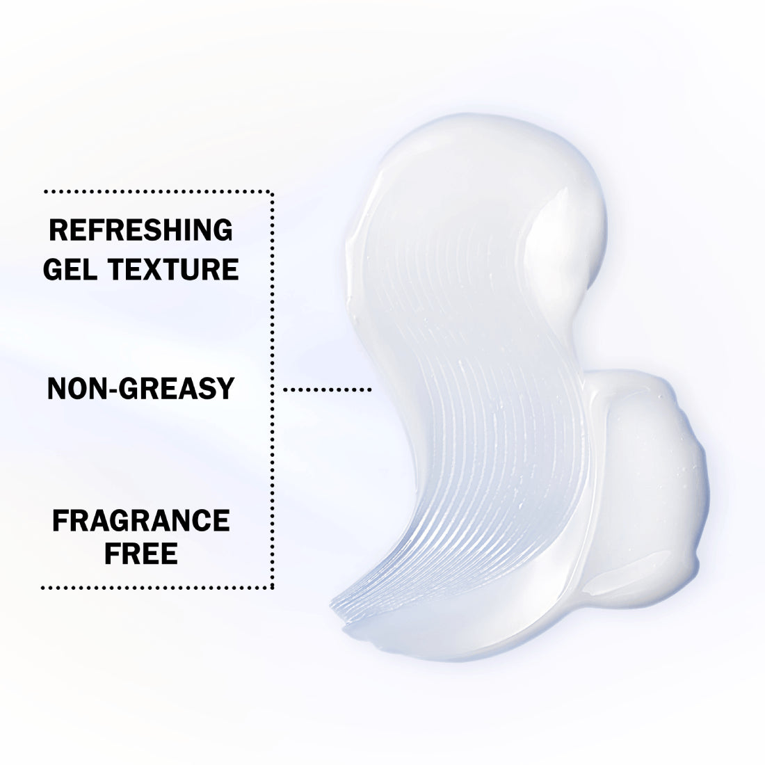 Applying Olay Hyaluronic gel moisturiser to cleansed morning skin.