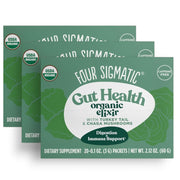 Four Sigmatic Organic Chaga Elixir Drink Mix 3 boxes front packaging on white background
