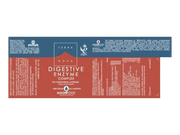Supplement facts & ingredients image: Terranova Digestive Enzyme Complex supplement facts ingredients vegan capsules 100 count