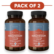 Terranova Magnesium 100mg Complex 100 Vegetarian Capsules Pack of 2