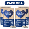 Together Health Night Time Magnesium & Herbs 60 Capsules Pack of 4