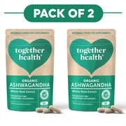Together Health Organic Ashwagandha Whole Root Extract 30 Capsules Pack of 2