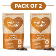 Together Health Organic Chaga 900mg Dual Extract 60 Capsules Pack of 2