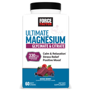 Force Factor Ultimate Magnesium Soft Chews – Mixed Berry (60 Count)