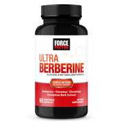 Force Factor Ultra Berberine supplement bottle on a white background